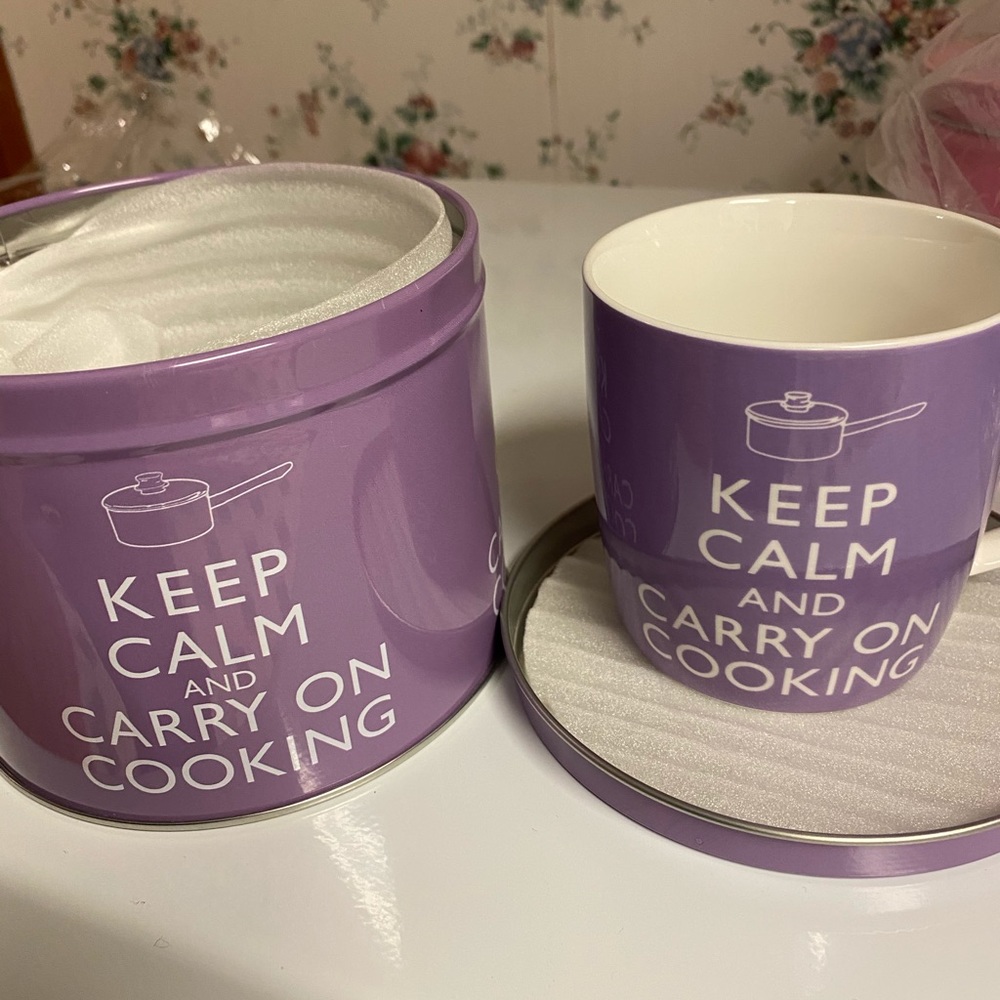 Keep calm mug & tin sets